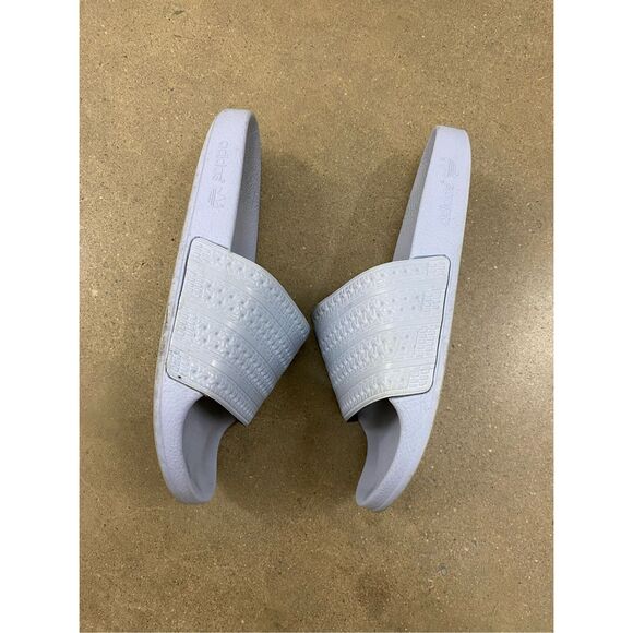 Adidas Adilette Slides Sandals Slip Ons 'Easy Blue' Women's Size 7 - Picture 1 of 7